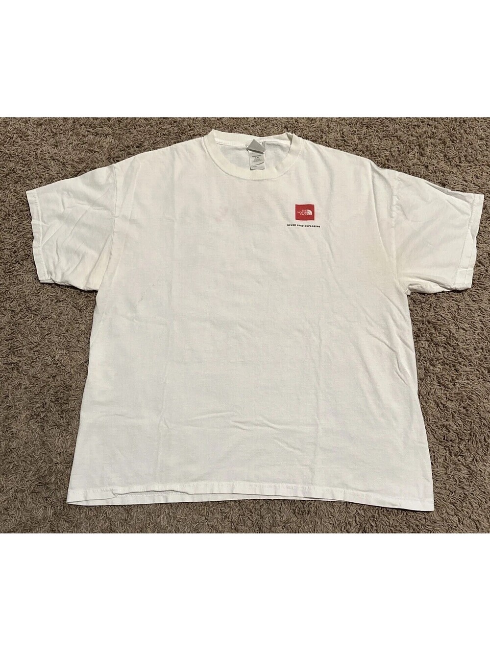 VINTAGE North Face T Shirt Large White Climbing Graphic Tee Kangshung Everest - Picture 2 of 16